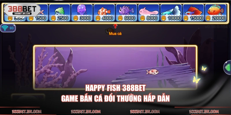 Happy Fish 388BET game bắn cá đổi thưởng hấp dẫn